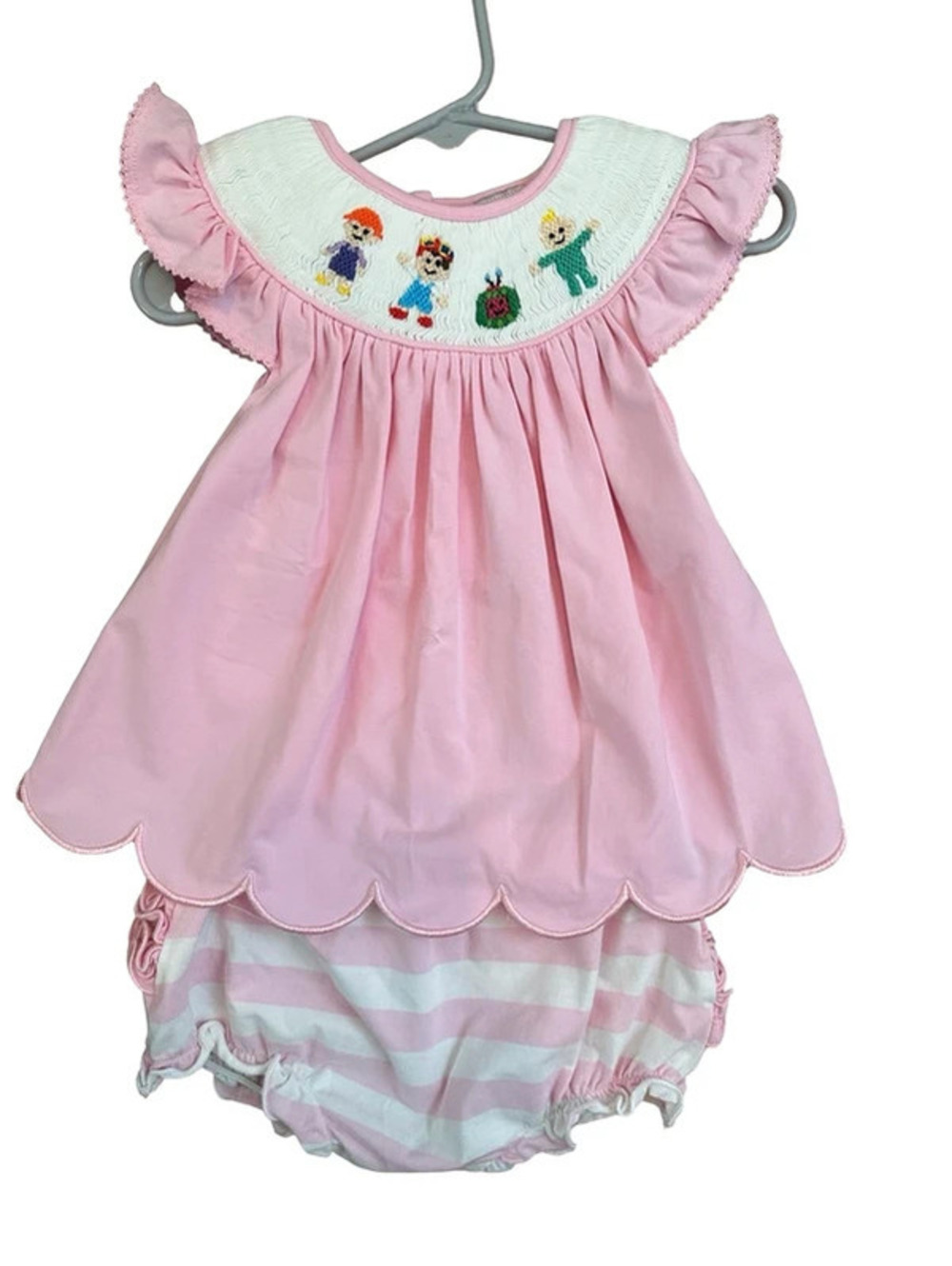 Cocomelon Smocked Diaper Set